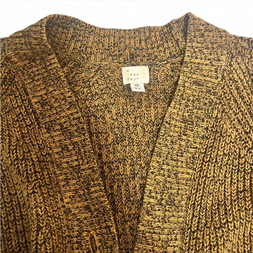 NWOT a new day target Brown Button-Up Women's Sweater - Picture 3 of 5